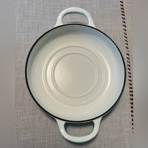 Crofton Cast Iron Enameled 9" Bread Oven Dome Baking Pan Pot White Cream NEW - Picture 4 of 6